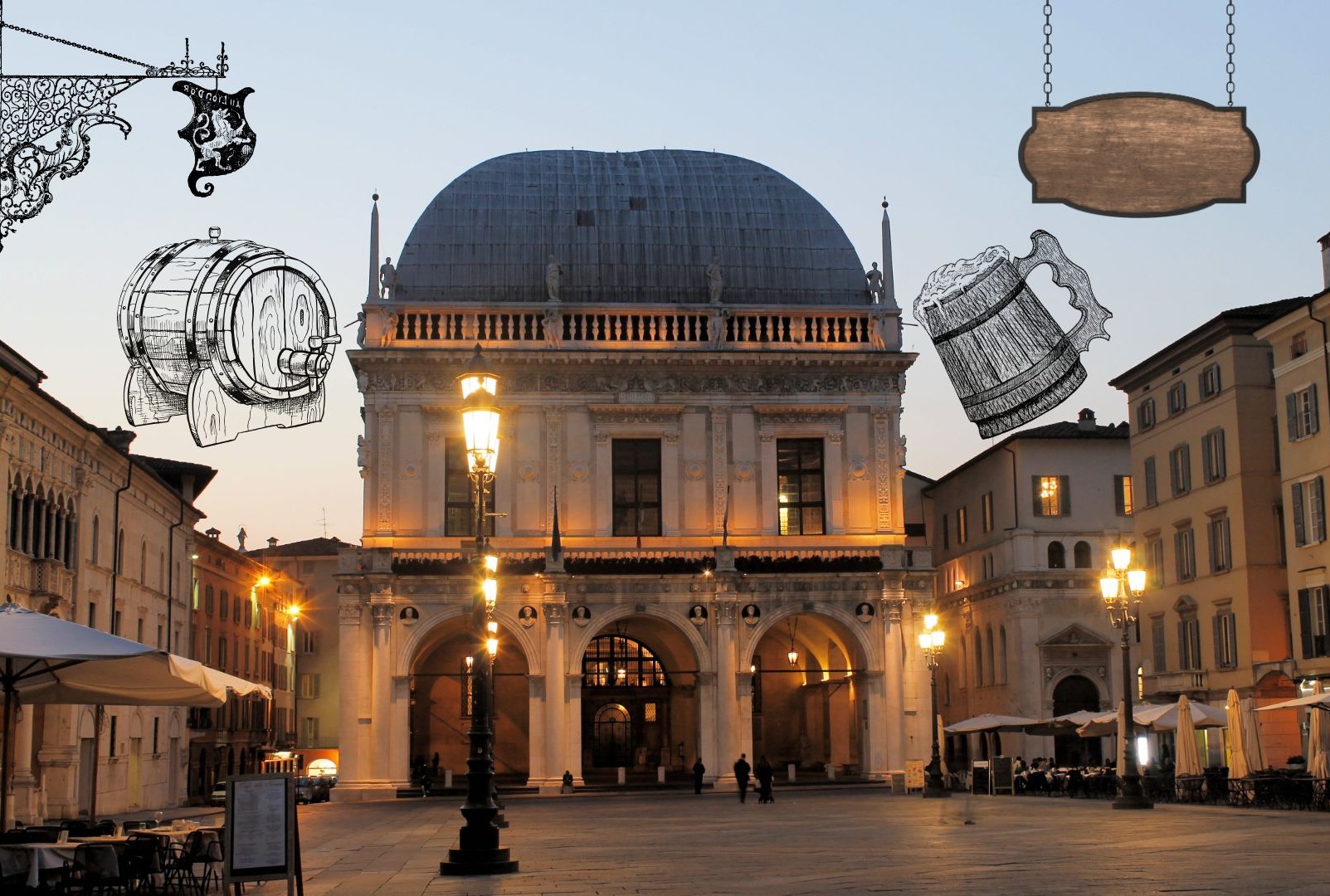 Brescia a Tavola: Storia di Osterie, Trani, Trattorie e Licinsì